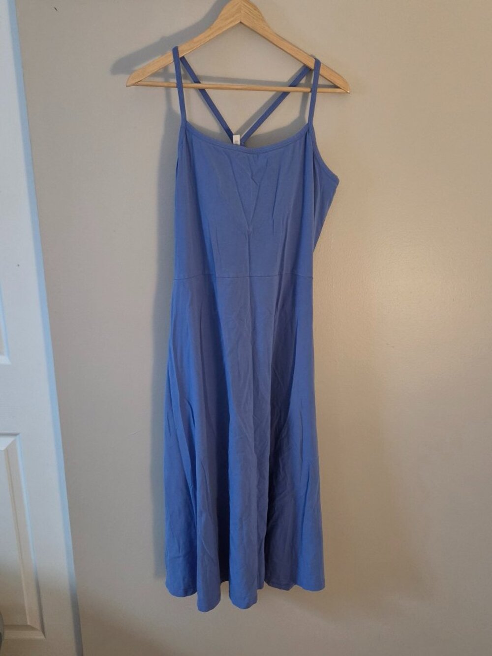 Pact - Organic Fit & Flare Midi Dress - Wedgewood - XXL (Regular)
